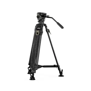 Tilta CT08A 75mm Cine Fluid Head with 2-Stage One Touch Carbon Fiber Tripod Legs (8KG)