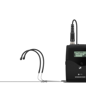 Sennheiser HEADWORN SET 1 SK 300 G4RC bodypack transmitter 1 SL Headmic 1 omnidirectional condenser 1 EM 300500 G4 rackmount receiver and 1 GA3 rack kit range BW 626 698 MHz